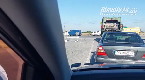Един от входовете на Пловдив е блокиран, мислете обходи
