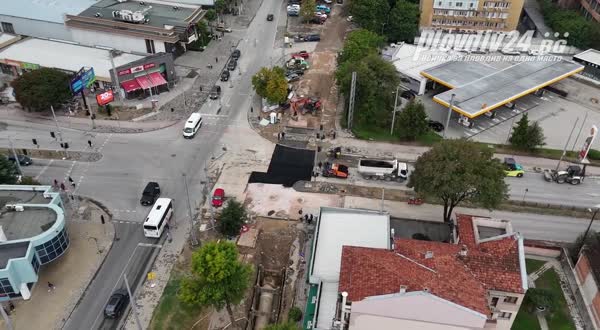 Асфалтират възлово кръстовище в Кючука