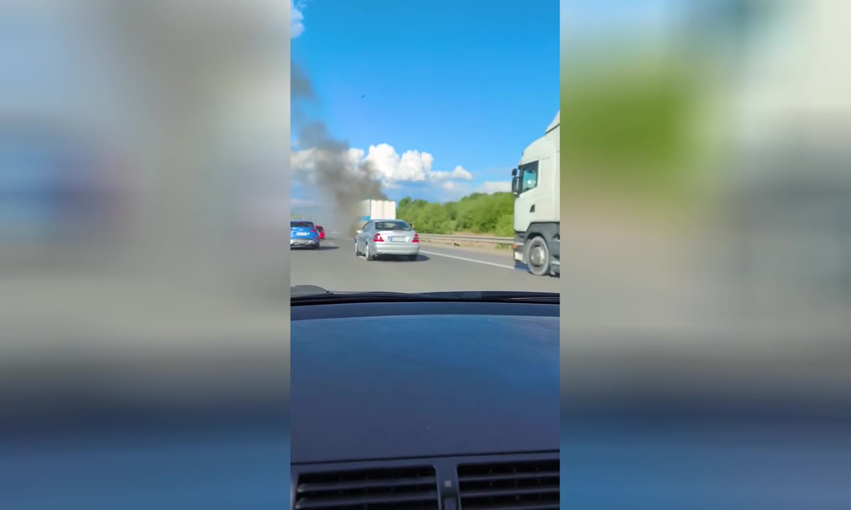 Пожар на АМ "Хемус"!